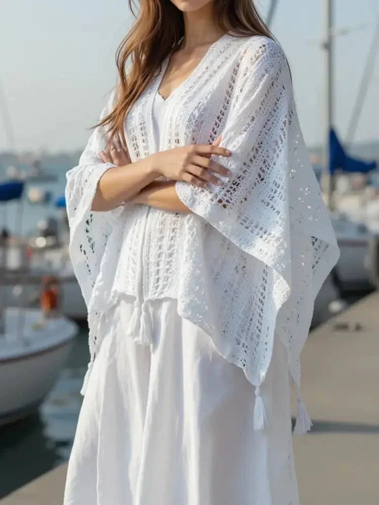 Openwork Tassel Open Front Knit Cover Up - Update AvenueBoho VibesTrendsi10010043930831110010043930831137af5ce4 - 21f0 - 4364 - 87cf - 4b73de0a7f00 - Max - OriginWhite