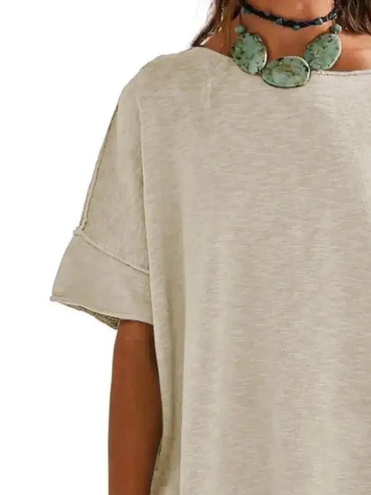Oversized Round Neck Drop - Shoulder T-Shirt - Update AvenueT-ShirtsTrendsi1001004579274261001004579274263bf48caa - 3a78 - 4391 - bde8 - 05e4f92bbdc5 - Max - OriginKhaki