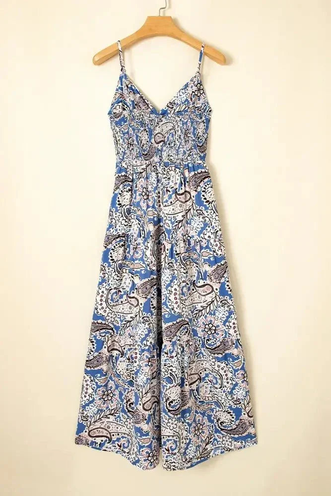 Paisley Print Twist Detail Smocked Back Spaghetti Straps Dress - Update AvenueBoho VibesTrendsi100100283584342100100283584342dd320be2 - d015 - 4d9c - 91bc - 3afbdf1e9dd5 - Max - OriginDusty Blue
