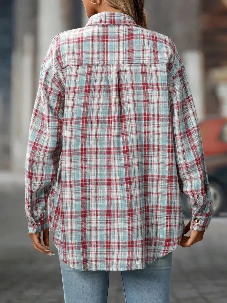 Plaid Button - Down Oversized Shirt - Update AvenueTrendsi10010036156069610010036156069637d9ecb5 - 7086 - 4dcf - a83f - c83febe3b4cb - Max - OriginLight Lake Blue