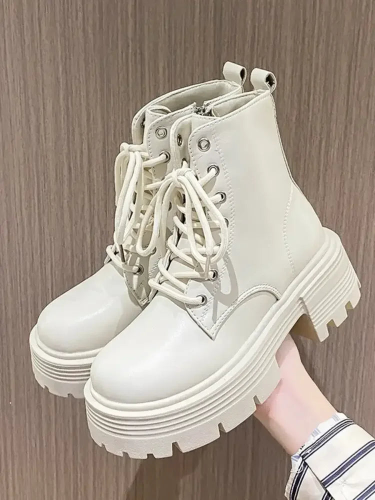 Platform Lace Up Boots