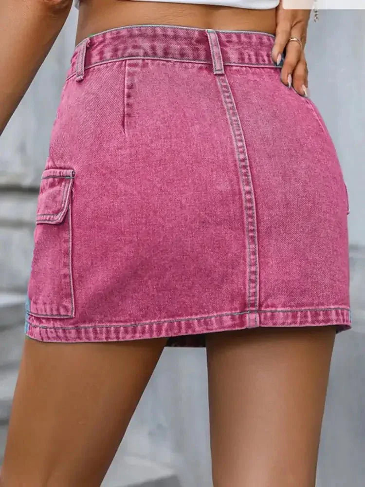 Pocketed Denim Mini Skirt - Update AvenueDenim Dresses & SkirtsTrendsi1001002366292091001002366292097b005af2 - 20da - 456d - 8f93 - 49da10e29f29 - Max - OriginHot Pink