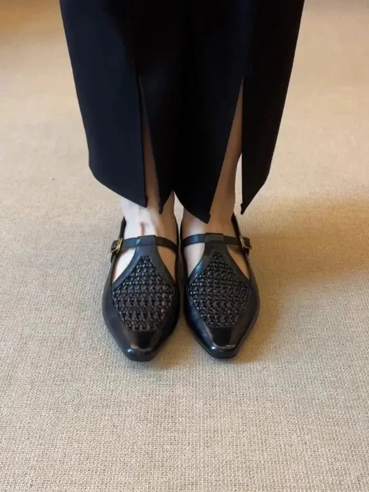 Point Toe Buckle Slip - Ons - Update AvenueTrendsi100600654233847100600654233847Point Toe Buckle Slip - OnsBlack