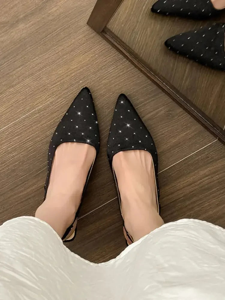 Pointed Toe Slingback Pumps