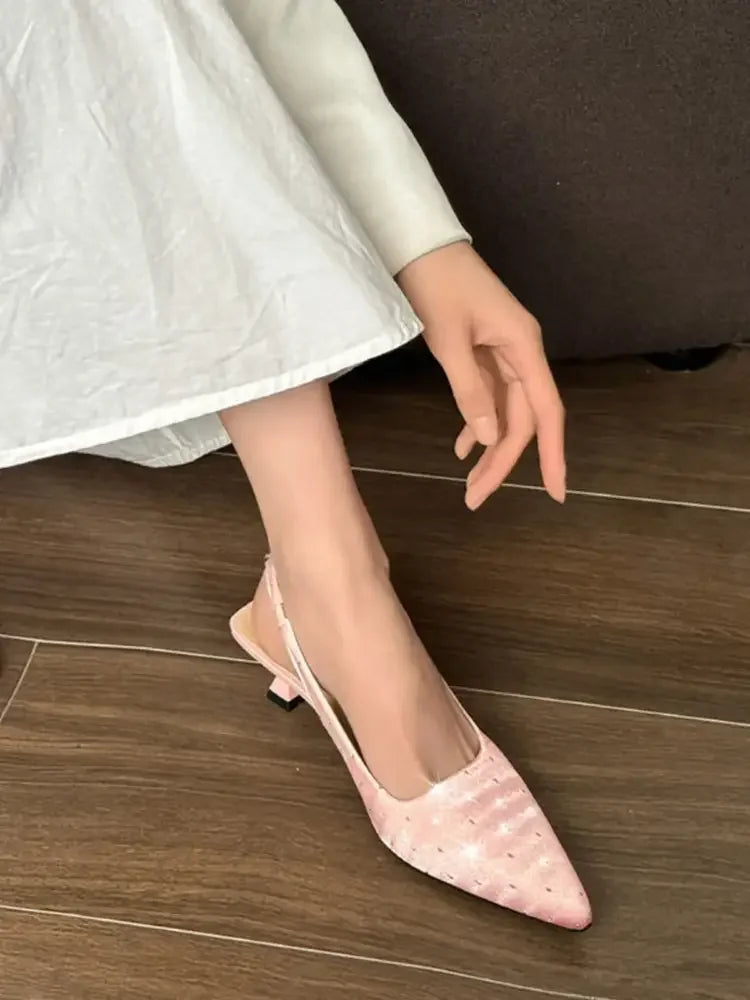 Pointed Toe Slingback Pumps