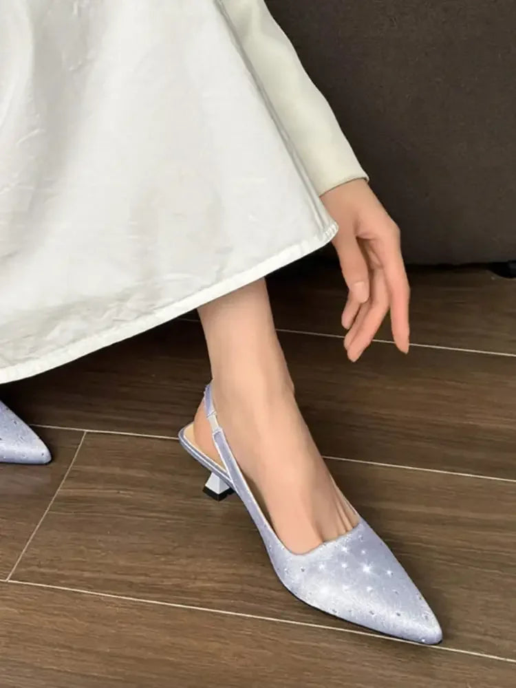Pointed Toe Slingback Pumps