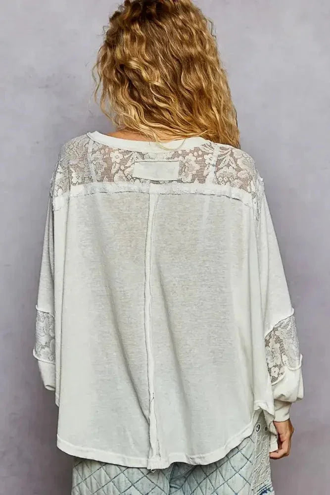 POL V - Neck Long Sleeve T-Shirt with Lace Detail - Update AvenueT-ShirtsTrendsi1001004296513251001004296513256a4b7fc5 - b024 - 4dce - a76b - 6276e93e5dd4 - Max - OriginWhite