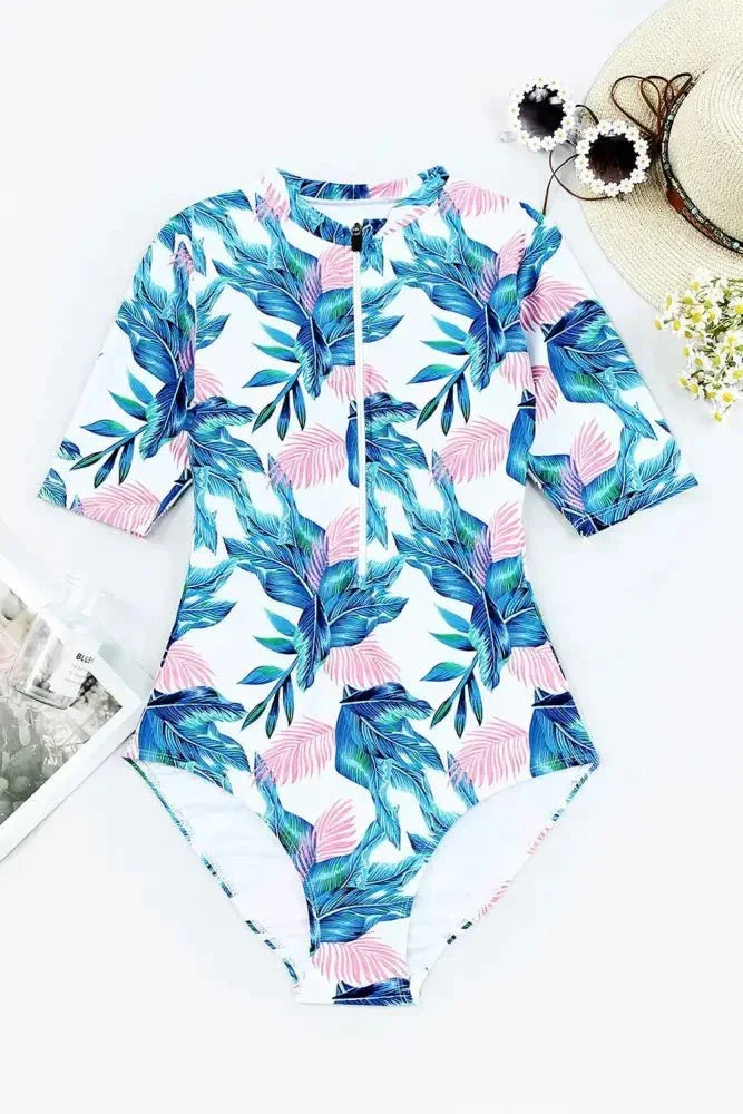 Printed Notched Half Sleeve One - Piece Swimwear - Update AvenueTrendsi100100290932574100100290932574c9d2ffa3 - 2cd6 - 4dd1 - 98b6 - 0e144e612980 - MaxSky Blue