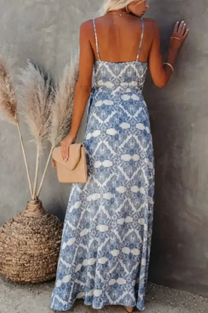 Printed Tied Maxi Cami Dress - Update AvenueVacation StyleTrendsi100100391315234100100391315234aedd6597 - 29fd - 4489 - b4ae - a7cea0bf85e2 - MaxSky Blue