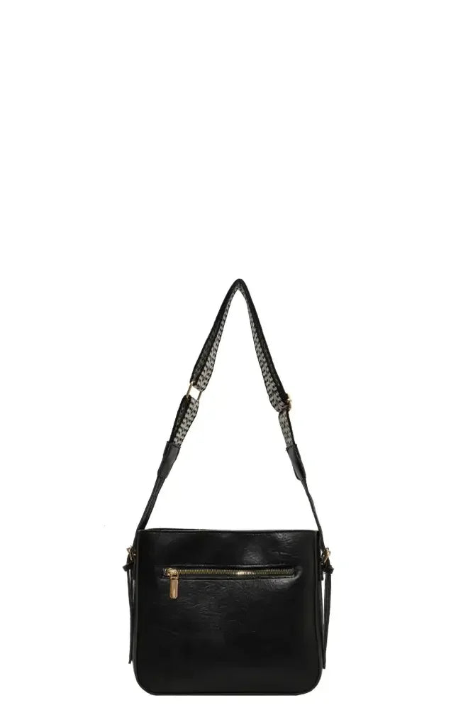 PU Leather Adjustable Strap Shoulder Bag