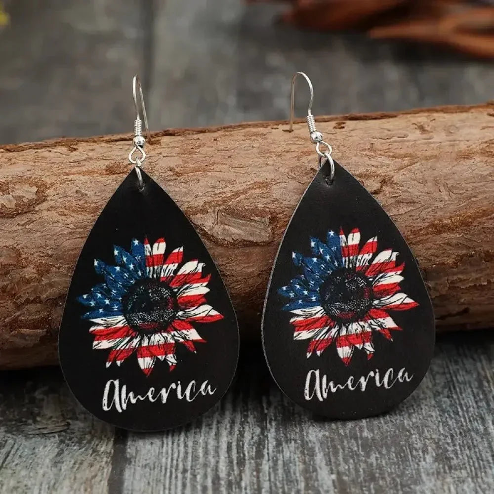 PU Leather Sunflower Teardrop Shape Earrings - Update AvenueHonor the Stars and StripesTrendsi1005008180615531005008180615539ae1e673 - 5add - 433b - 94bc - 77a62a02ba47 - MaxBlack
