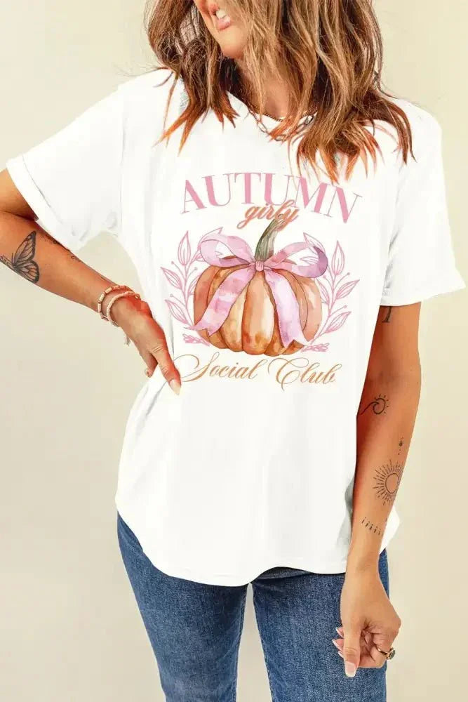 Pumpkin Graphic Round Neck Short Sleeve T-Shirt - Update AvenueHalloweenTrendsi100100957371424100100957371424b6dfecc6 - ebe3 - 4bc3 - 9931 - 75b952ea66a7 - MaxWhite