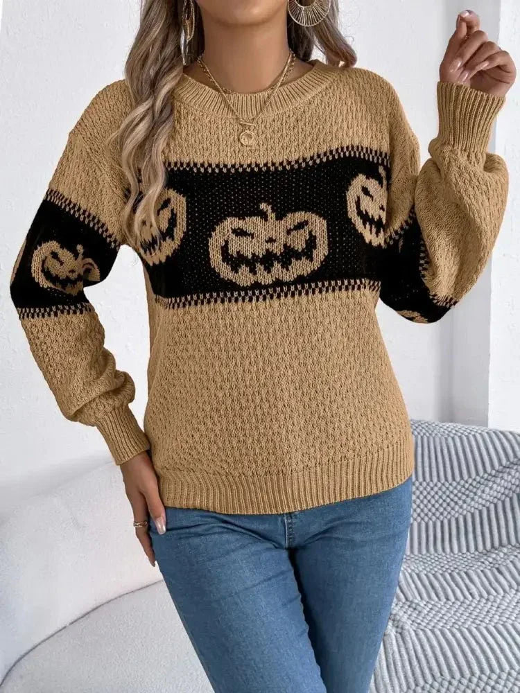 Pumpkin Round Neck Long Sleeve Sweater - Update AvenueHalloweenTrendsi100100309554490100100309554490daa98b67 - 99e9 - 44d8 - badc - fb7bc375b9ef - MaxCamel
