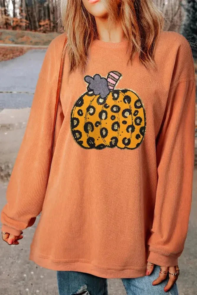 Pumpkin Round Neck Long Sleeve Sweatshirt - Update AvenueHalloweenTrendsi100100498171394100100498171394fa6907a1 - d6d4 - 4e02 - b186 - 7eab4d3e7874 - MaxSherbet
