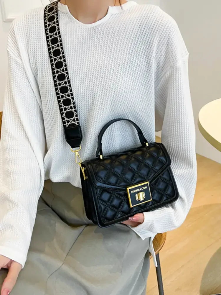 Quilted Adjustable Strap Shoulder Bag