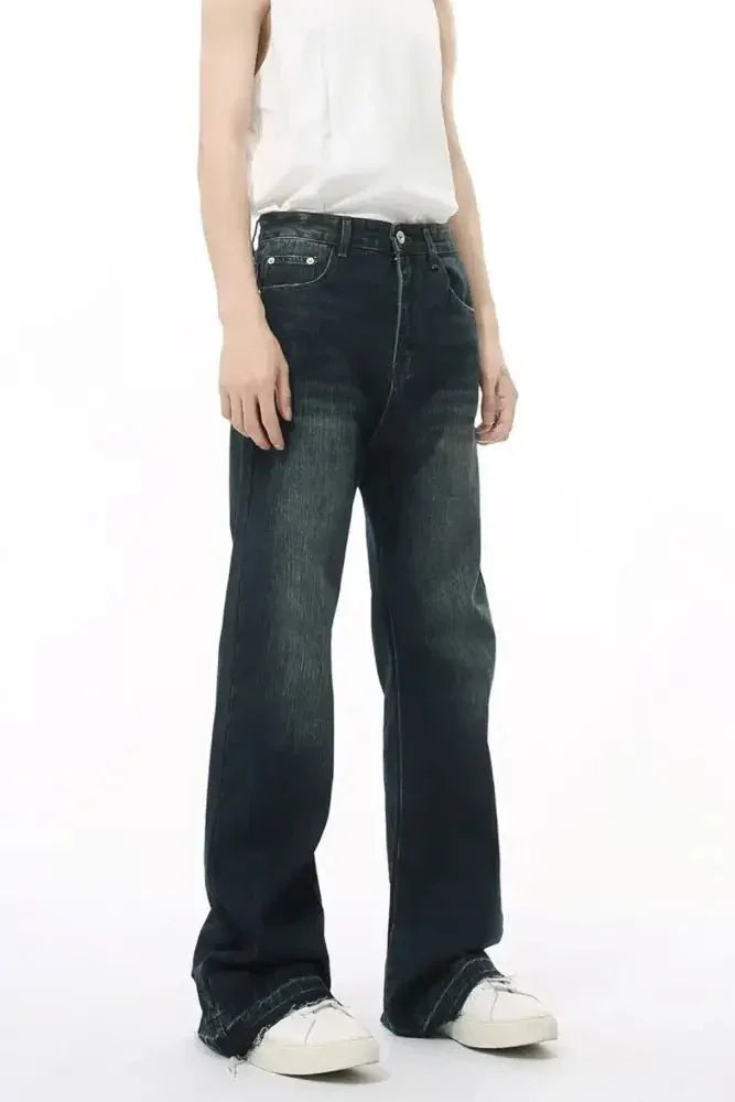 Raw Hem Jeans with Pockets - Update AvenueTrendsi100400772789119100400772789119Raw Hem Jeans with PocketsDark