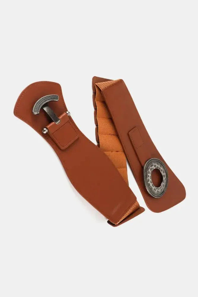 Retro Elastic Wide Belt - Update AvenueTrendsi101300893427062101300893427062Retro Elastic Wide BeltCaramel