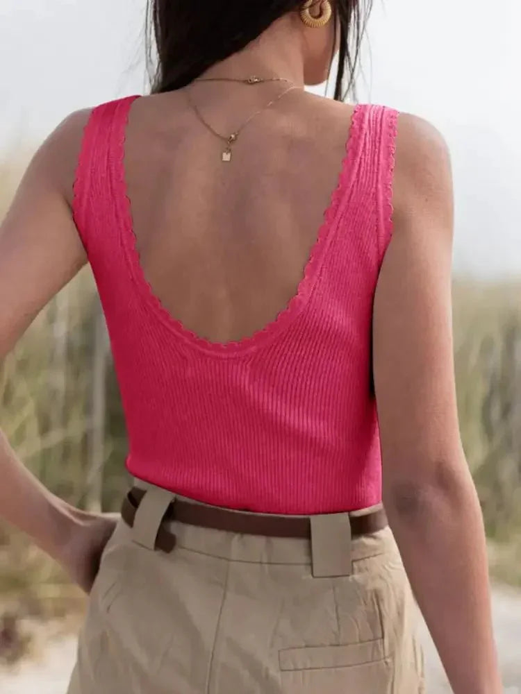 Ribbed Scoop Neck Tank Top - Update AvenueTrendsi10010073899973410010073899973477ab29d3d6bf4d7483d0a948ffba04c3 - Max - OriginHot Pink