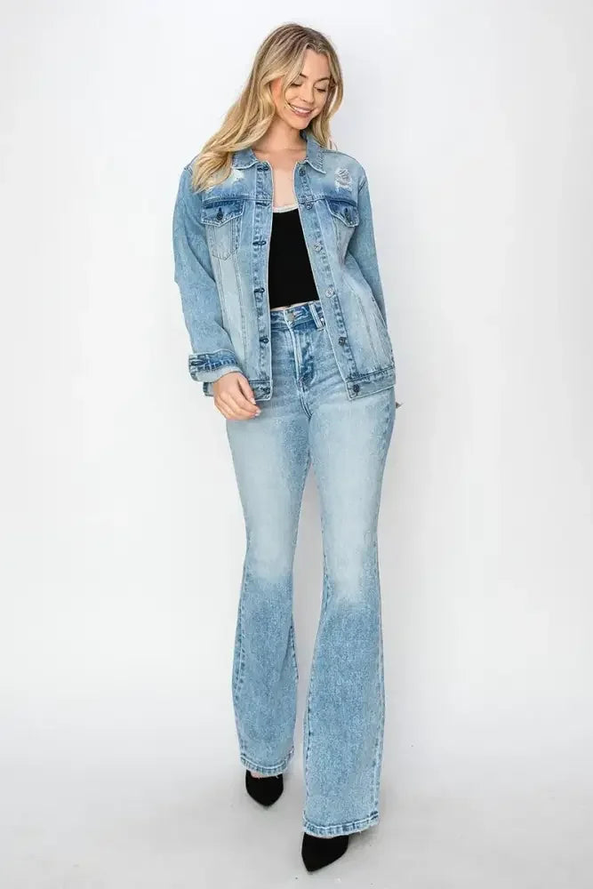 RISEN High Rise Bootcut Jeans