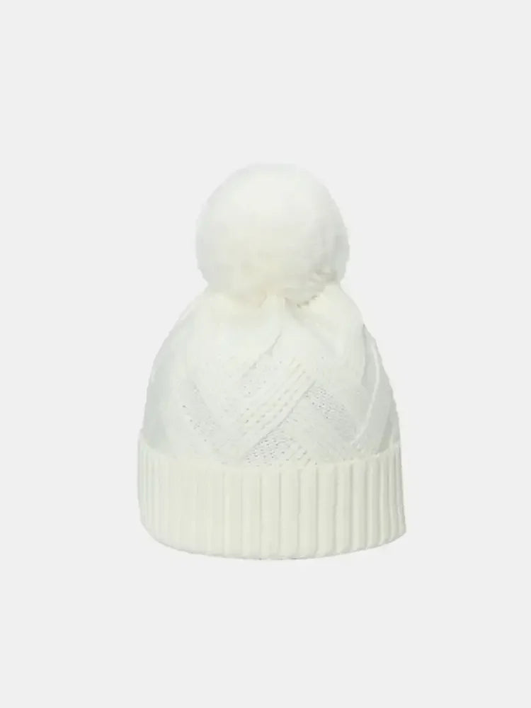 Roll Rim Hat with Pompom