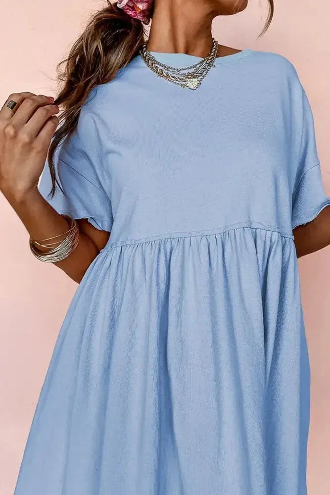 Round Neck Half Sleeve Mini Tee Dress - Update AvenueEffortless Elegance: DressesTrendsi10010071515173910010071515173979934fdf - eeb0 - 42f2 - 9be7 - 2a40cdc35bd0 - Max - OriginLight Blue