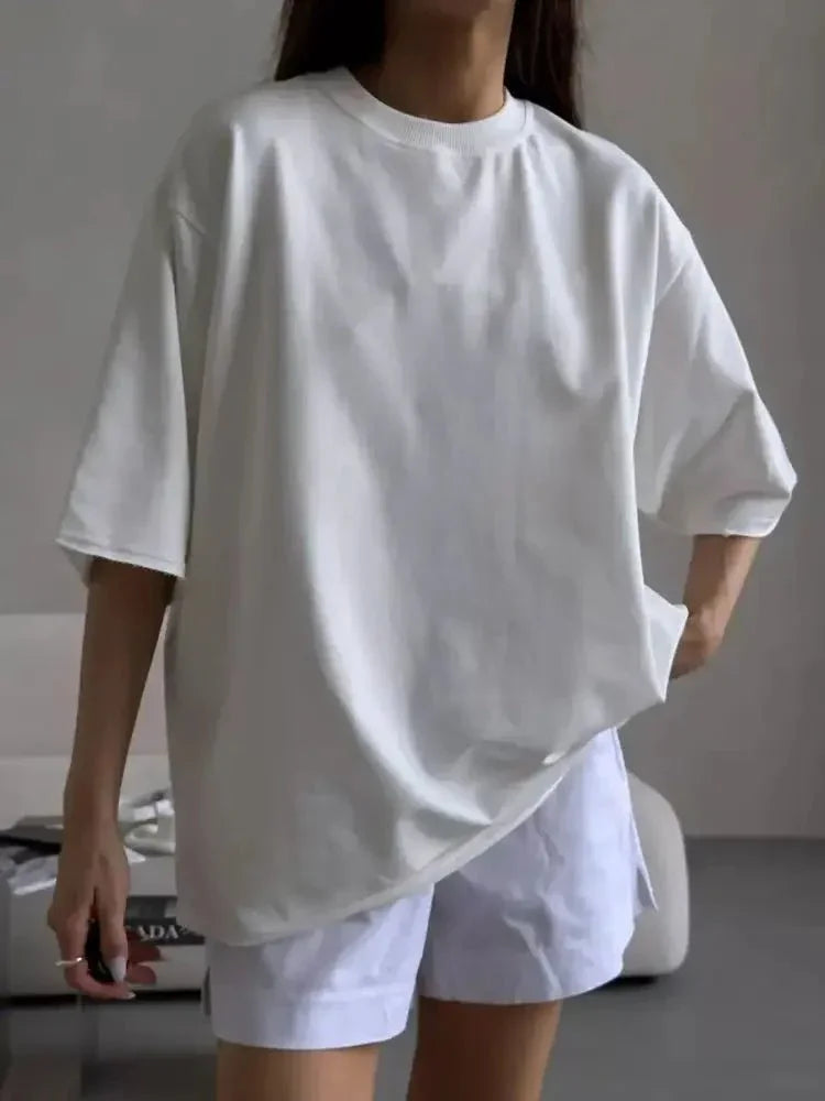 Round Neck Half Sleeve Oversized T-Shirt - Update AvenueT-ShirtsTrendsi100100306159844100100306159844dfd8687f - c218 - 4aee - 8c3a - 83633b307662 - Max - OriginWhite