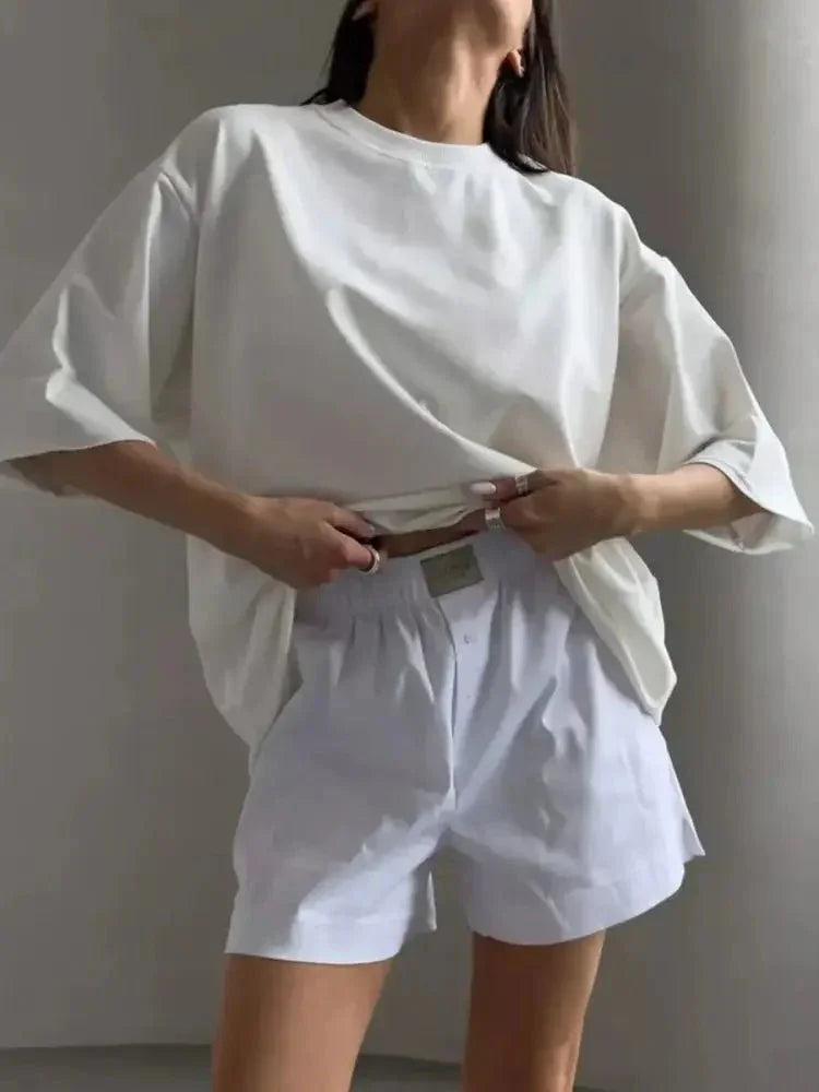 Round Neck Half Sleeve Oversized T-Shirt - Update AvenueT-ShirtsTrendsi100100306159844100100306159844814ef229 - 0ee1 - 4733 - 813f - 79ae3162554e - Max - OriginWhite