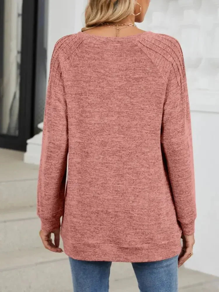Round Neck Long Sleeve T-Shirt - Update AvenueT-ShirtsTrendsi100100578605088100100578605088a80f5ec9 - 74e0 - 4e16 - 9f72 - 45d86de52c94 - Max - OriginPink