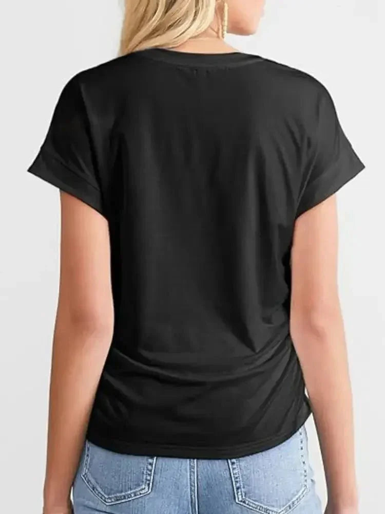 Round Neck Short Sleeve T-Shirt - Update AvenueT-ShirtsTrendsi1001003081556881001003081556883cc928ce26db4d84ba044f95107b49cc - Max - OriginBlack