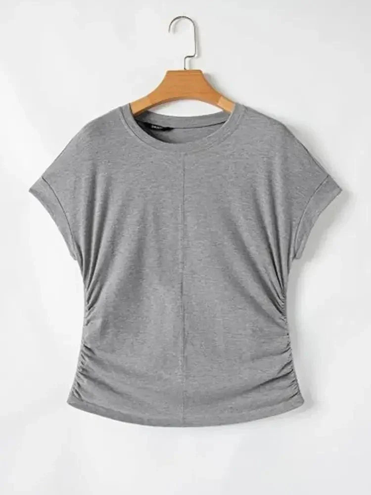 Round Neck Short Sleeve T-Shirt - Update AvenueT-ShirtsTrendsi100100308158433100100308158433dd592fc621fe407ca244f6a5769537de - Max - OriginGray