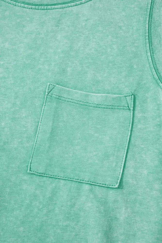 Round Neck Tank with Chest Pocket - Update AvenueTanks & CamisTrendsi10010086269969010010086269969006900d8a - da71 - 44f8 - b5ef - e2a03b4b75cd - Max - OriginTurquoise