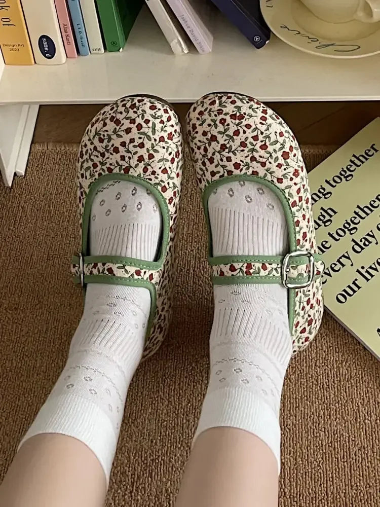 Round Toe Flat Slip-Ons