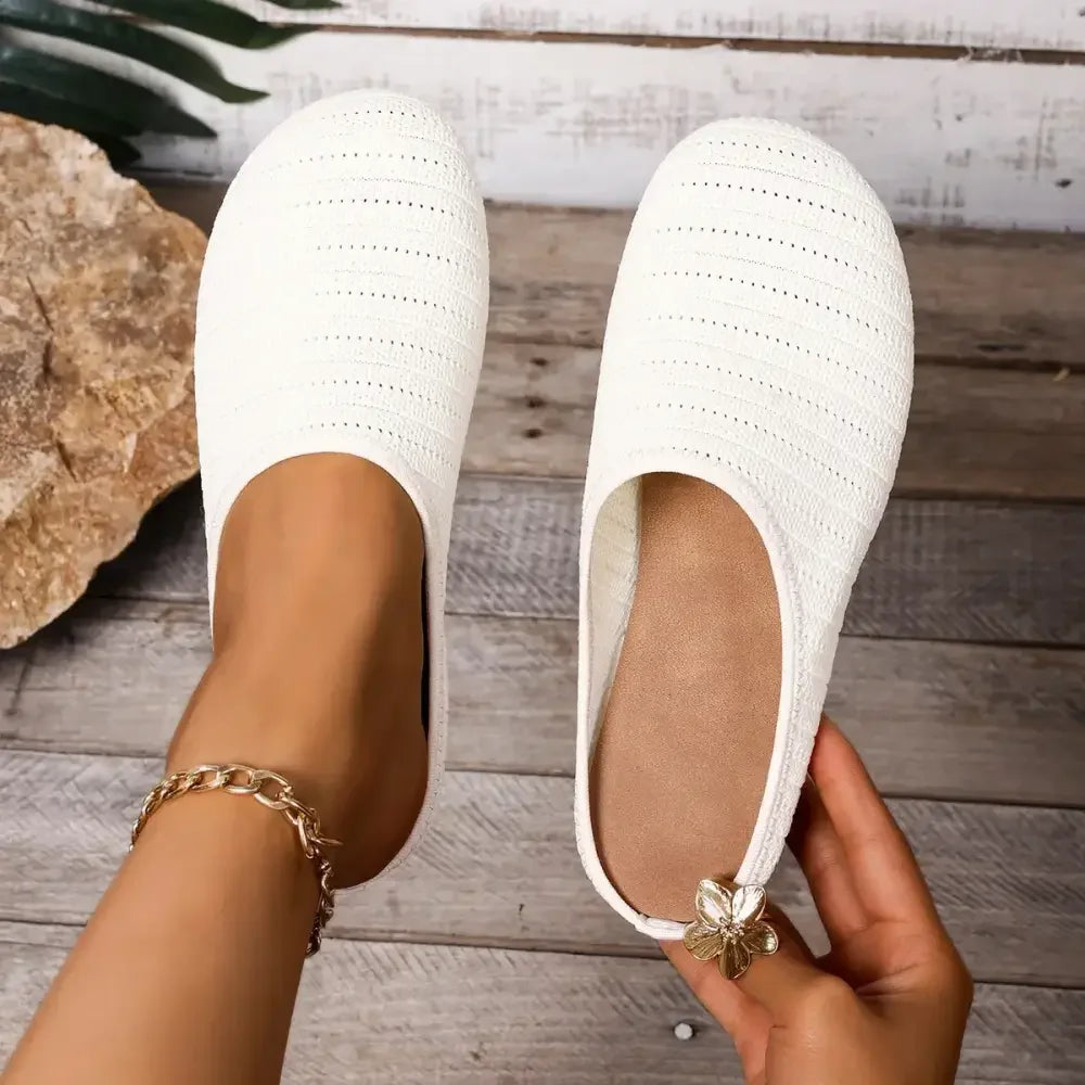 Round Toe Flat Slip-Ons