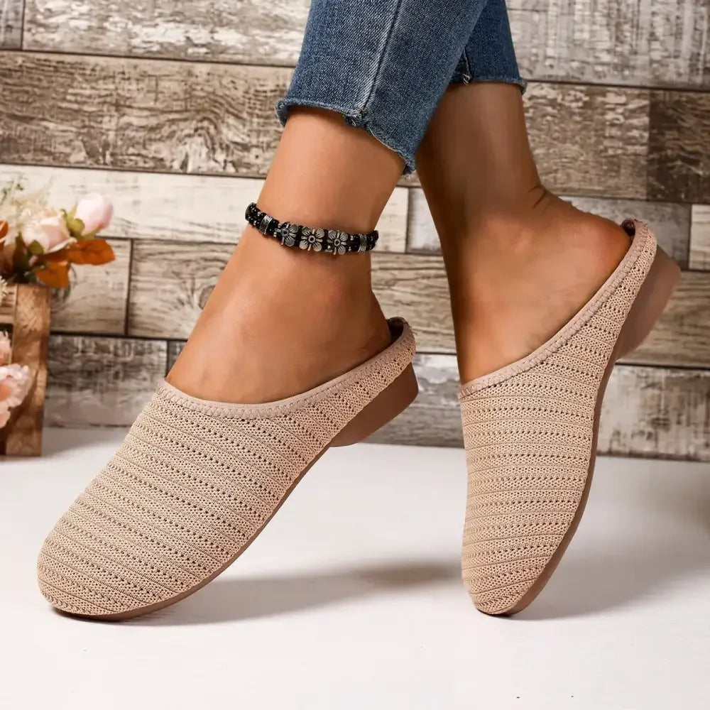 Round Toe Flat Slip-Ons
