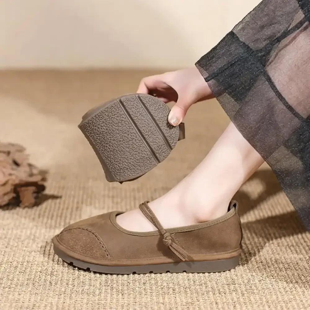 Round Toe Slip-Ons