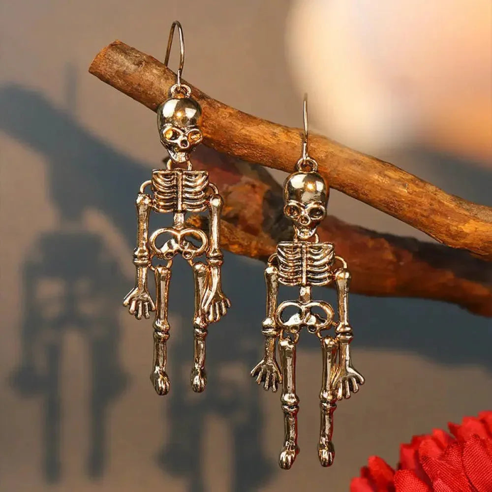 Skeleton Alloy Earrings - Update AvenueHalloweenTrendsi10130066343485610130066343485668e357655fd842cba7fa55e5809533b2 - MaxBlack