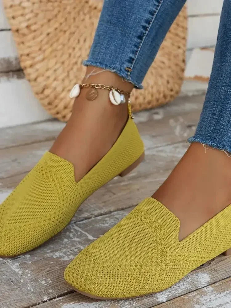 Square Toe Flat Slip - Ons - Update AvenueTrendsi100600478081090100600478081090Square Toe Flat Slip - OnsMustard