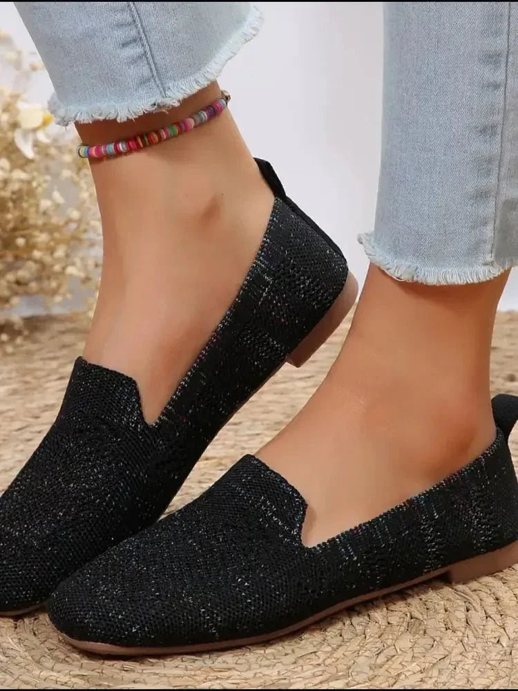 Square Toe Flat Slip - Ons - Update AvenueTrendsi100600478082867100600478082867Square Toe Flat Slip - OnsBlack