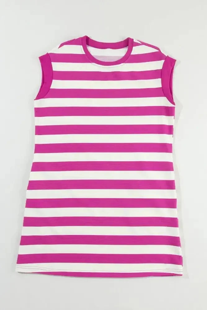 Stripe Cap Sleeve Pocketed Shift Tee Dress - Update AvenueEffortless Elegance: DressesTrendsi10010079903094710010079903094746cbb29d - 79a6 - 480e - 99df - 867c0d78aa36 - Max - OriginRed - Violet