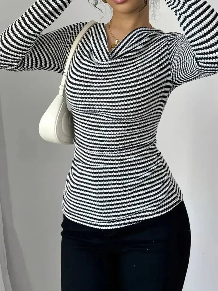 Striped Cowl Neck Long Sleeve T-Shirt - Update AvenueT-ShirtsTrendsi100100658395873100100658395873b1f343b2 - bfba - 48ca - 9c86 - 49f86a7e024f - Max - OriginBlack
