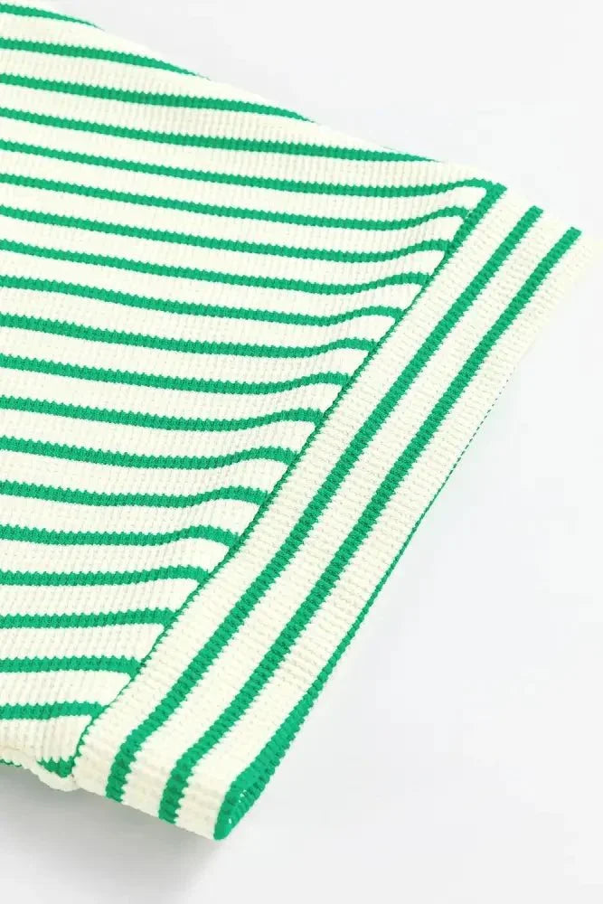 Striped Half Sleeve Tie Waist Romper - Update AvenueVacation StyleTrendsi100100075158319100100075158319e2cb9ea2 - 5f85 - 47be - 91b1 - 2810a93f10e2 - MaxGreen