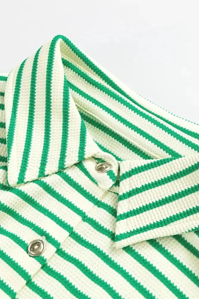 Striped Half Sleeve Tie Waist Romper - Update AvenueVacation StyleTrendsi1001000751583191001000751583193d45424e - fb99 - 4a25 - 820d - ac38e5ecf500 - MaxGreen