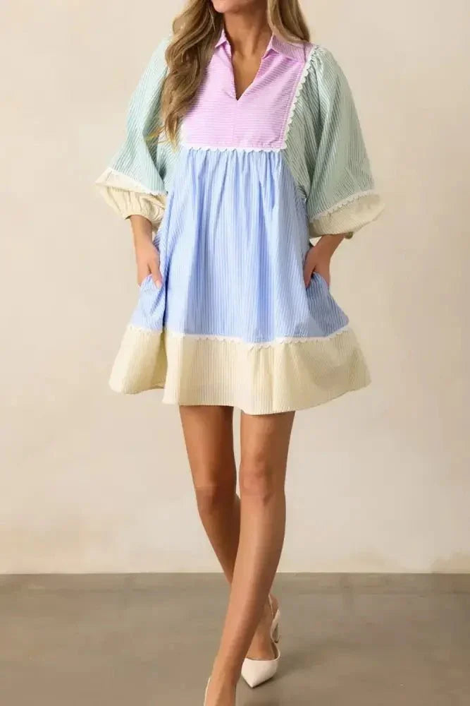 Striped Patchwork Ric Rac Puff Sleeve Collared Mini Dress - Update AvenueEffortless Elegance: DressesTrendsi100100493321025100100493321025cefc56da - dcd4 - 47fe - 9f42 - 804fee043f82 - Max - OriginMulticolor