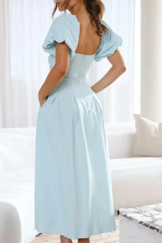 Sweetheart Neck Puff Sleeve Dress - Update AvenueTrendsi1001000676013451001000676013450e516d04 - 236c - 4c75 - 96f7 - 3879f11cba51 - Max - OriginPastel Blue