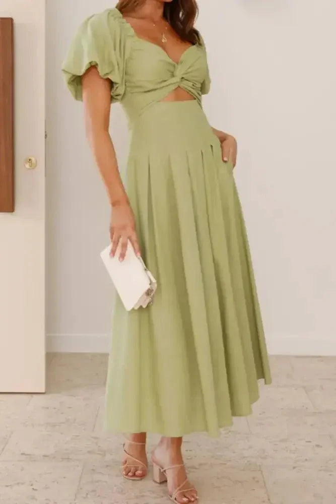Sweetheart Neck Puff Sleeve Dress - Update AvenueTrendsi100100067601766100100067601766b4f406c8 - fe4d - 4ca5 - 92f5 - 6f95660528b9 - Max - OriginYellow - Green
