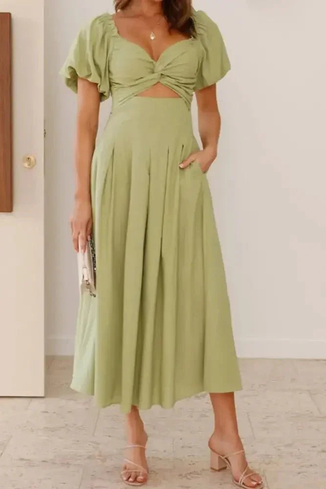 Sweetheart Neck Puff Sleeve Dress - Update AvenueTrendsi10010006760176610010006760176604fa6540 - f2e5 - 483f - 9748 - a54deaf46646 - Max - OriginYellow - Green