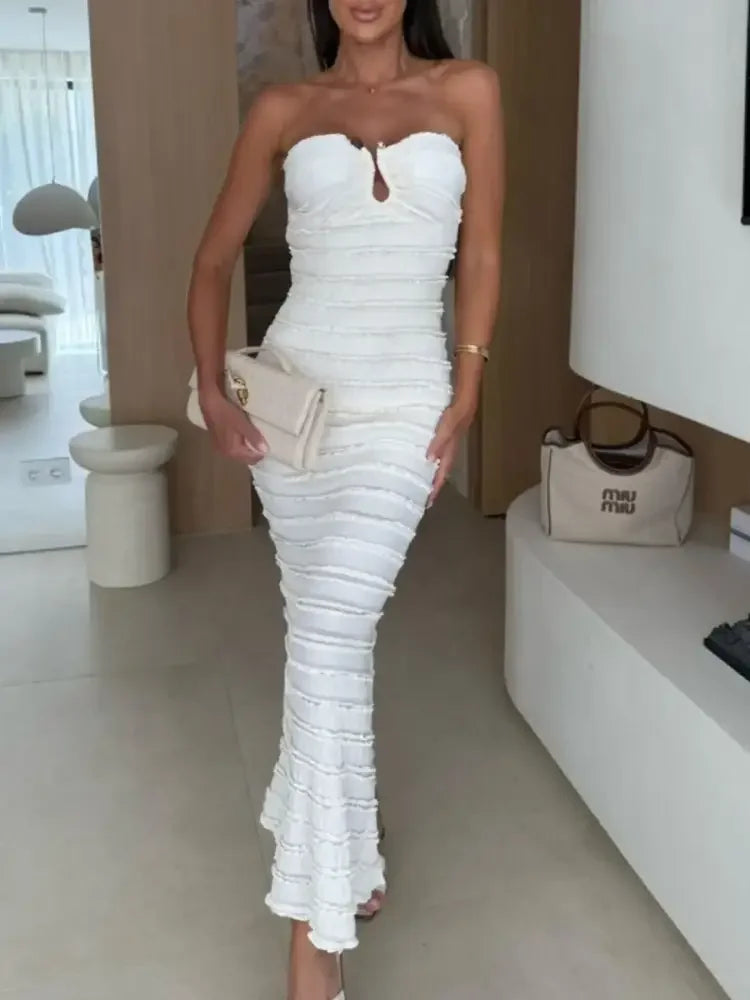 Sweetheart Neck Tube Maxi Dress