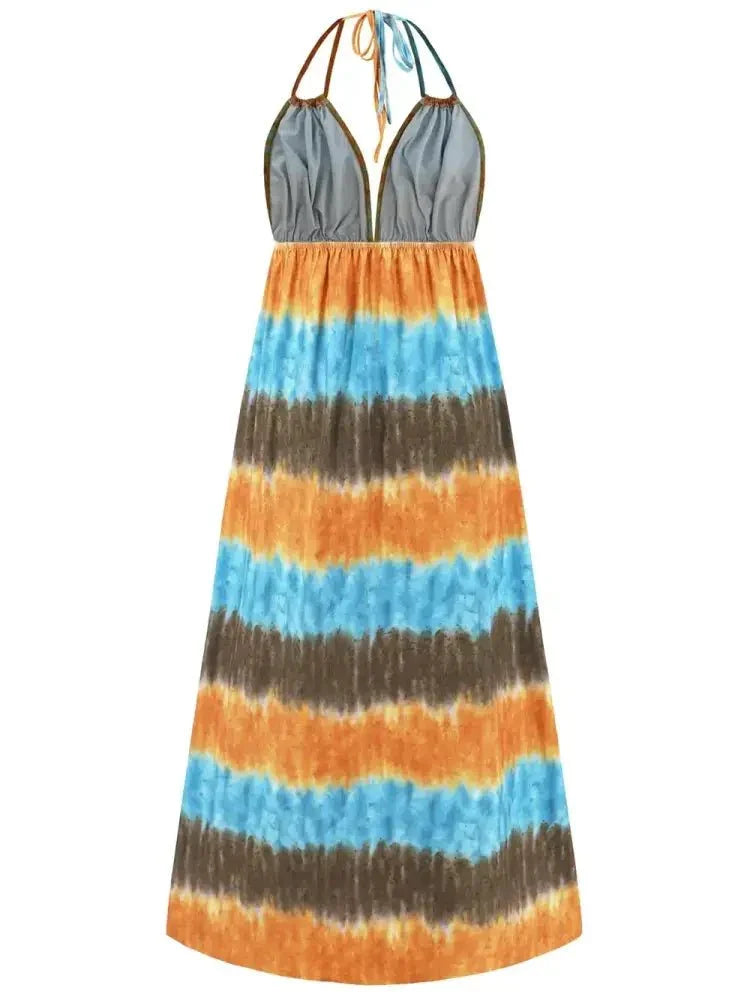 Tie - Dye Halter Neck Dress - Update AvenueBoho VibesTrendsi1001005101176771001005101176774c67fd74 - 49a1 - 4ce2 - ae87 - d931068cf436 - MaxDark Blue