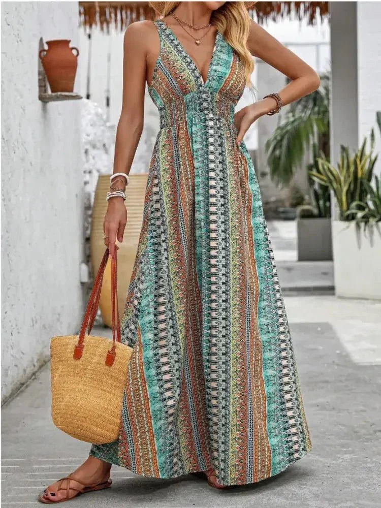 Tied Back Printed Sleeveless Maxi Slit Dress - Update AvenueBoho VibesTrendsi100100812809013100100812809013f92fbe20 - 4360 - 4028 - b795 - d792d57bd270 - Max - OriginTurquoise