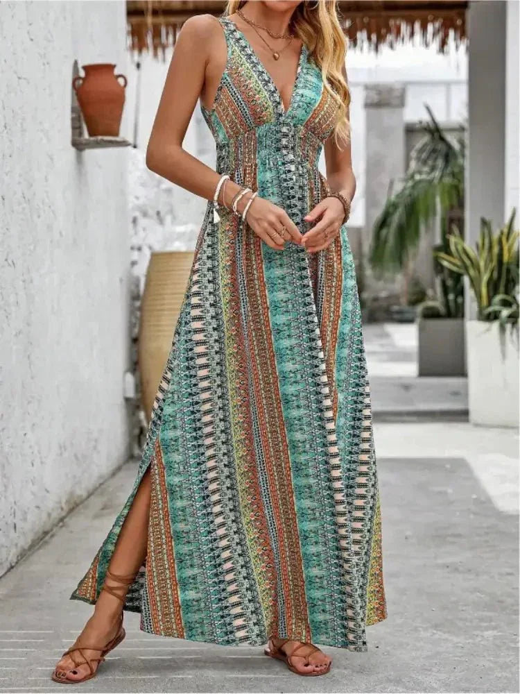 Tied Back Printed Sleeveless Maxi Slit Dress - Update AvenueBoho VibesTrendsi100100812809013100100812809013e3e97277 - c317 - 4388 - a3d1 - ac9dcb68c556 - Max - OriginTurquoise